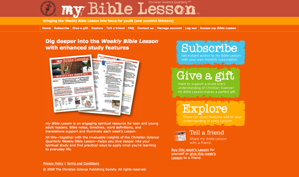 my Bible Lesson